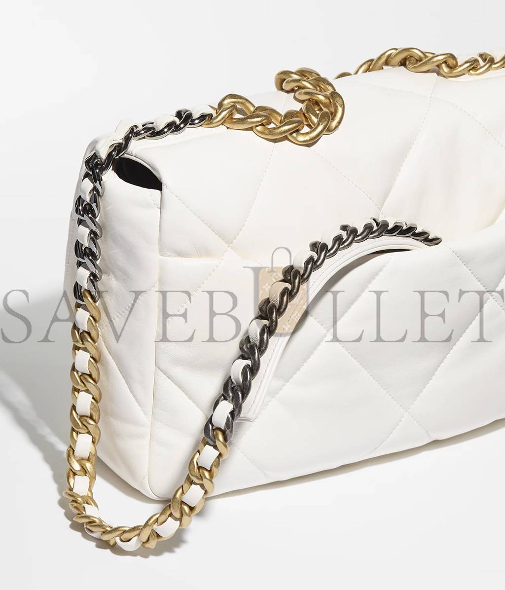 CHANEL 19 LARGE HANDBAG GOLD HARDWARE  AS1161 B01564  (30*20*10cm)