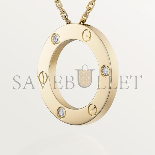 CARTIER  LOVE NECKLACE, 3 DIAMONDS B7014500