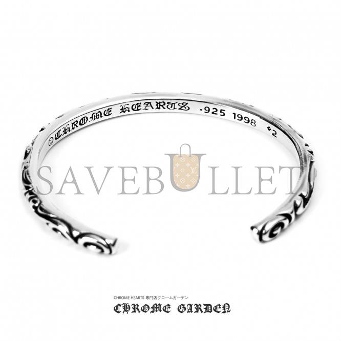 CHROME HEARTS SCROLL BAND CUFF