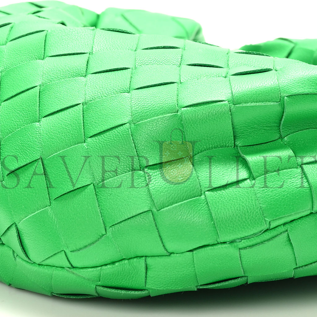 BOTTEGA VENETA NAPPA INTRECCIATO MINI JODIE PARAKEET (25*17*8cm)