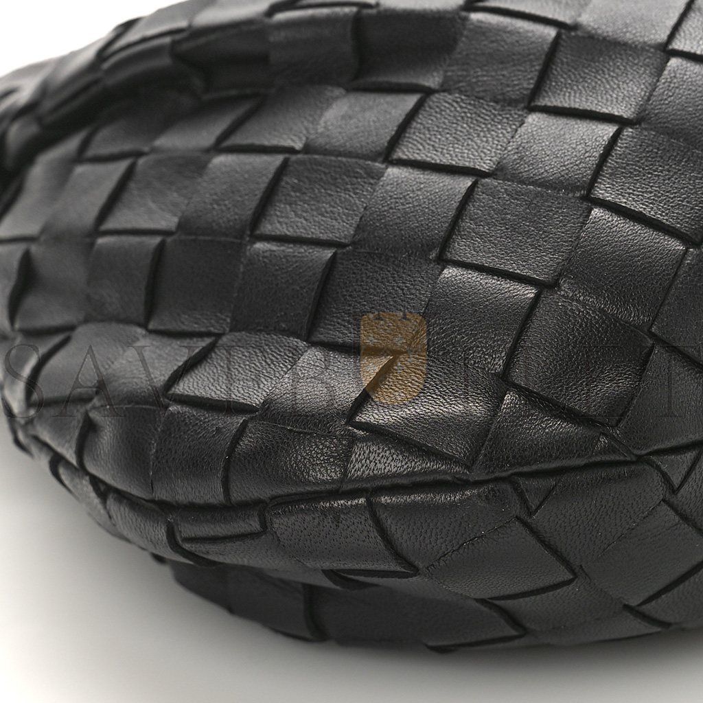 BOTTEGA VENETA NAPPA INTRECCIATO MINI JODIE BLACK  (25*13*7cm)