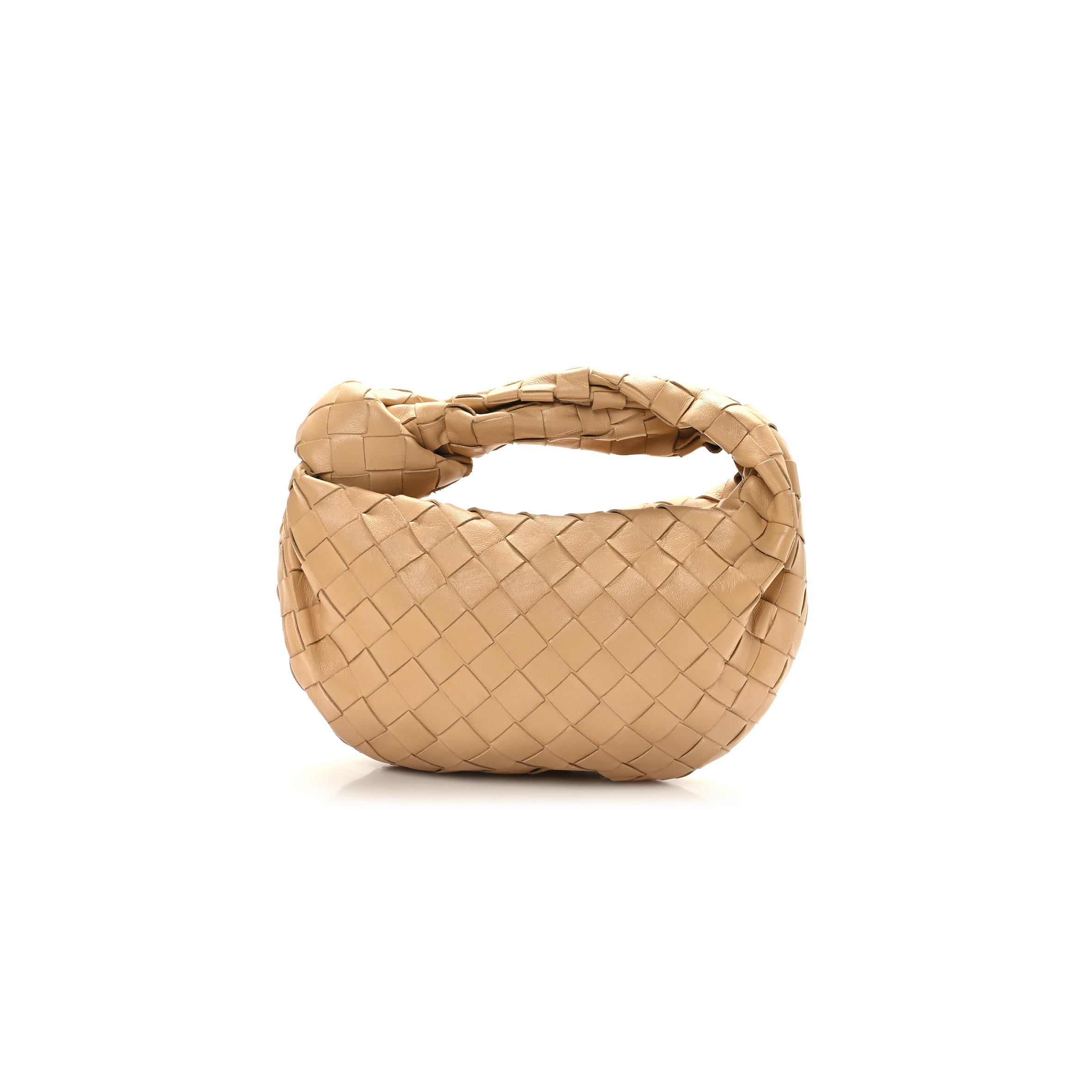 BOTTEGA VENETA NAPPA INTRECCIATO MINI JODIE ALMOND  (23*13*5cm)