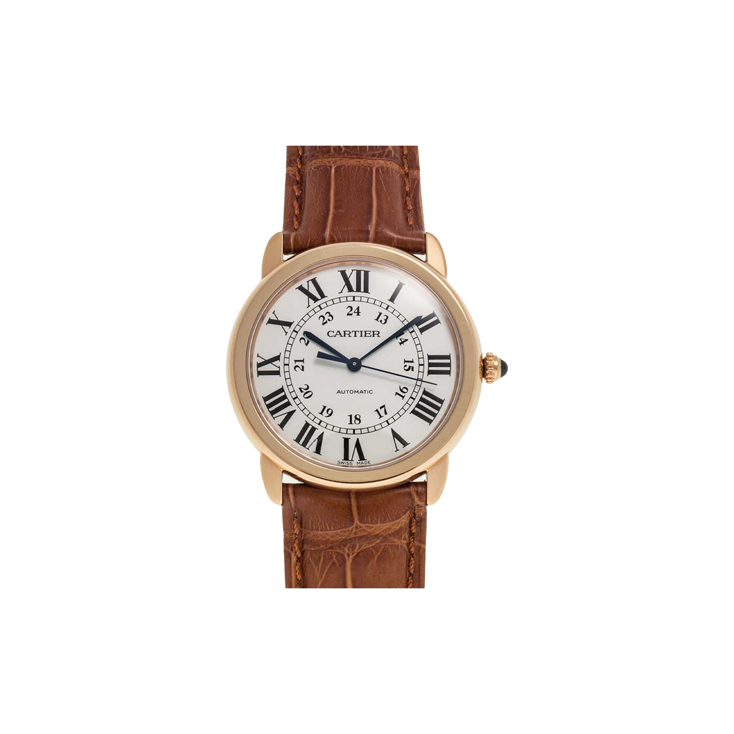 CARTIER RONDE SOLO ROSE GOLD WOMEN'S WATCH W2RN0008