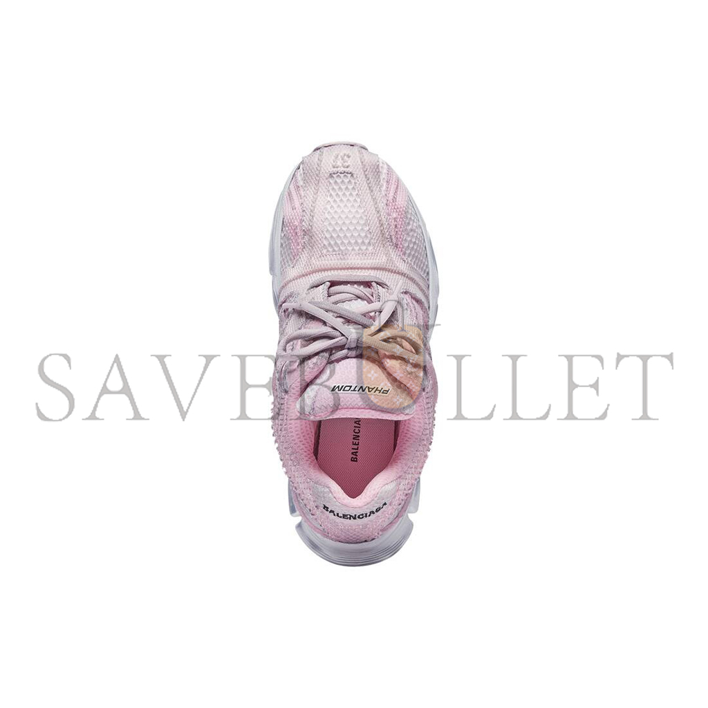 BALENCIAGA WOMEN'S PHANTOM SNEAKER WASHED IN PINK 679339W2E915390