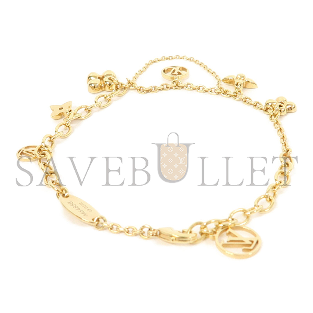 LOUIS VUITTON NECKLACE BLOOMING GOLD M64855