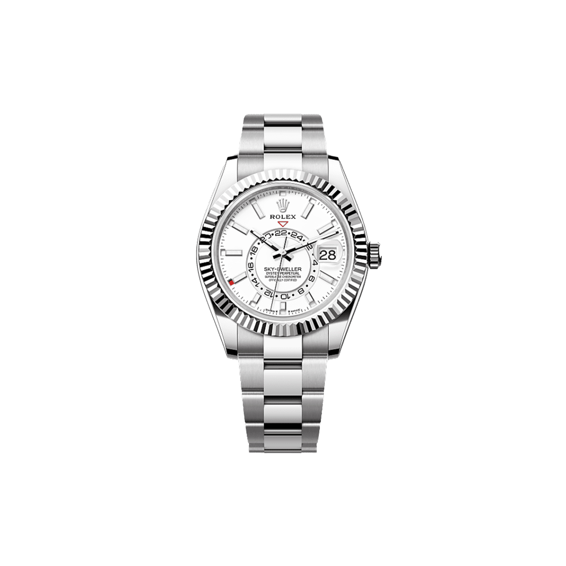 ROLEX SKY-DWELLER OYSTER, 42 MM, OYSTERSTEEL AND WHITE GOLD WATCH 336934