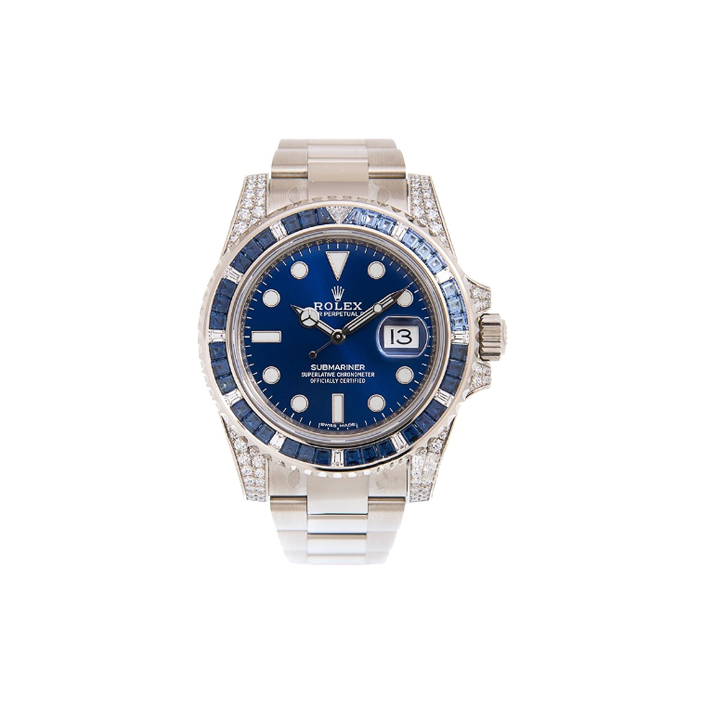 ROLEX SUBMARINER DIAMOND BEZEL WATCH 116659