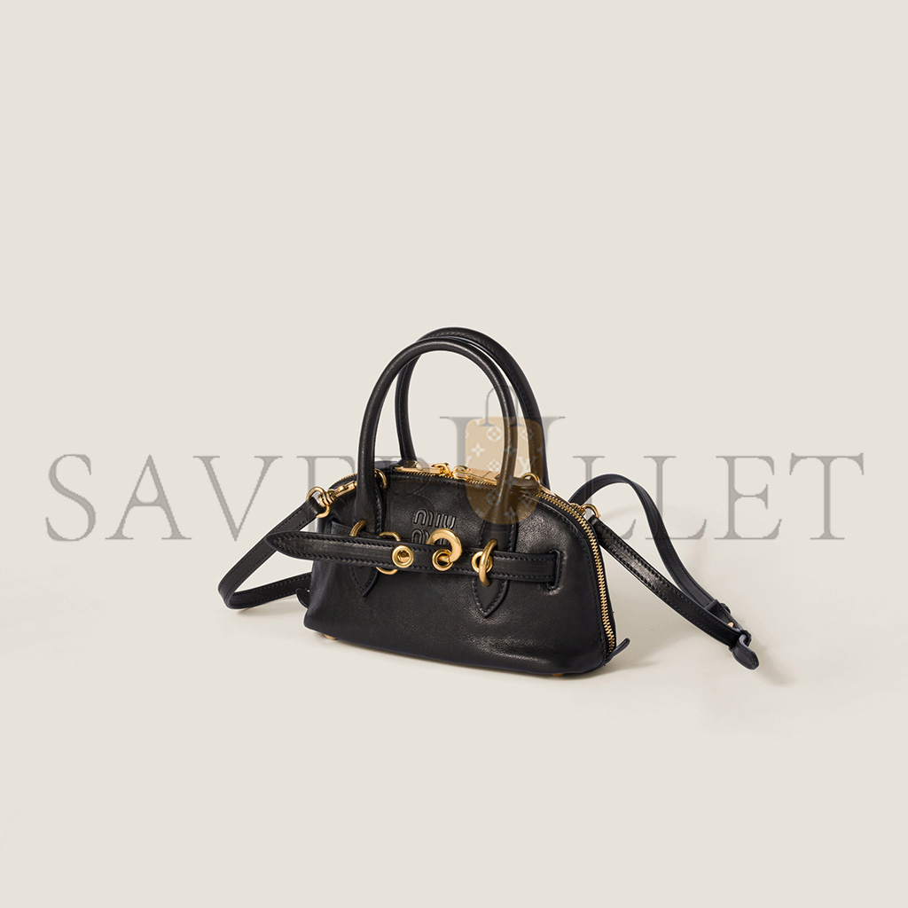 MIU MIU AVENTURE MINI NAPPA LEATHER BAG 5BP090 (21*13.2*8cm)