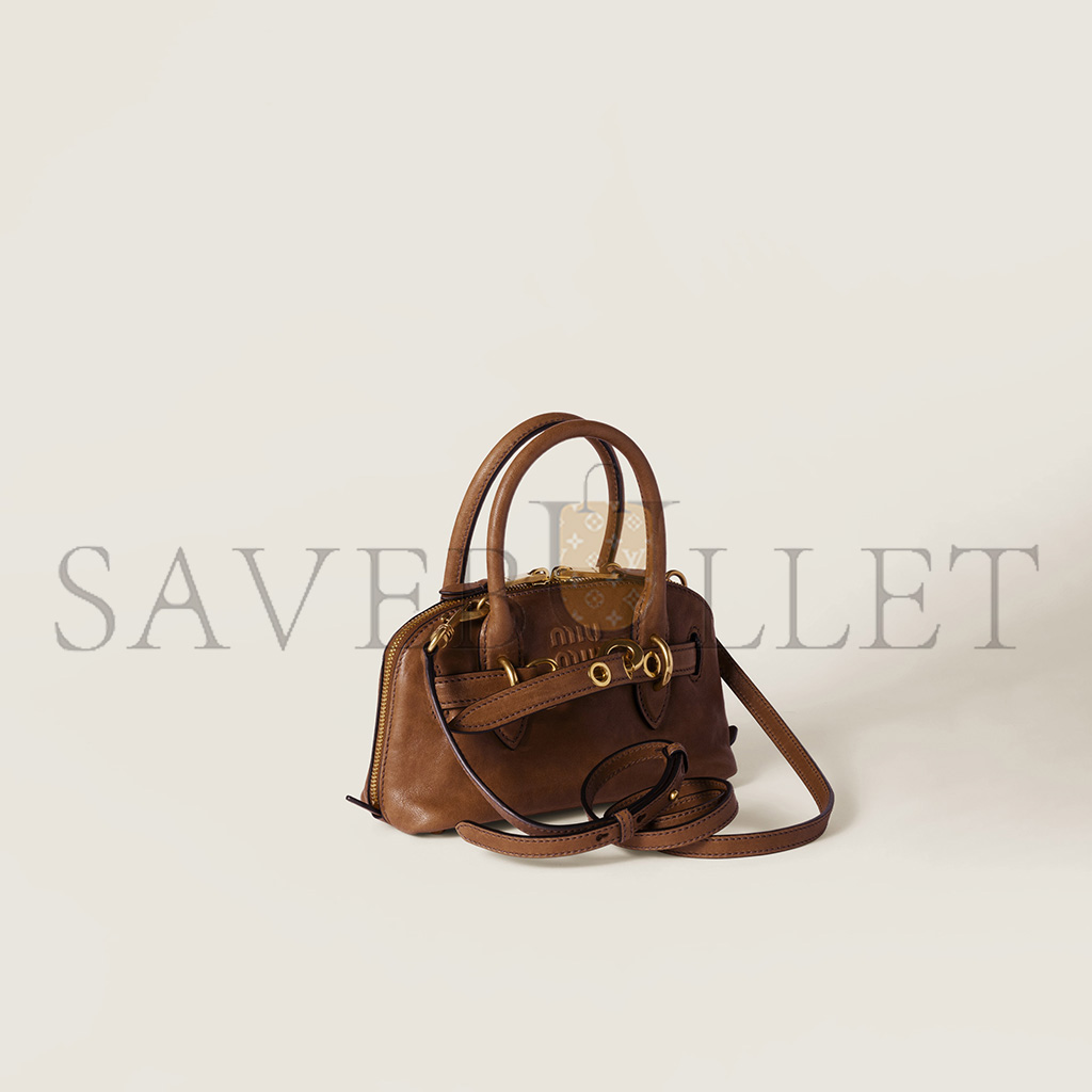 MIU MIU AVENTURE MINI NAPPA LEATHER BAG 5BP090 (21*13.2*8cm)