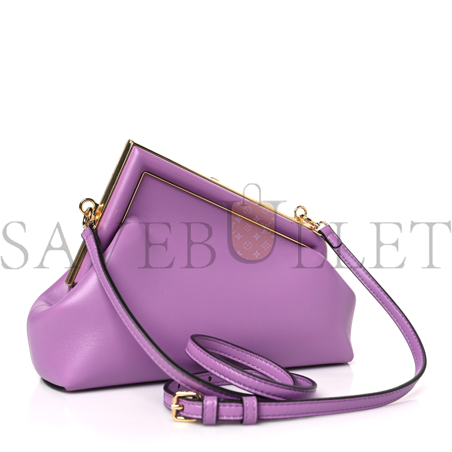 FENDI SHINY NAPPA SMALL FENDI FIRST VIOLETTA (26*18*9.5cm)