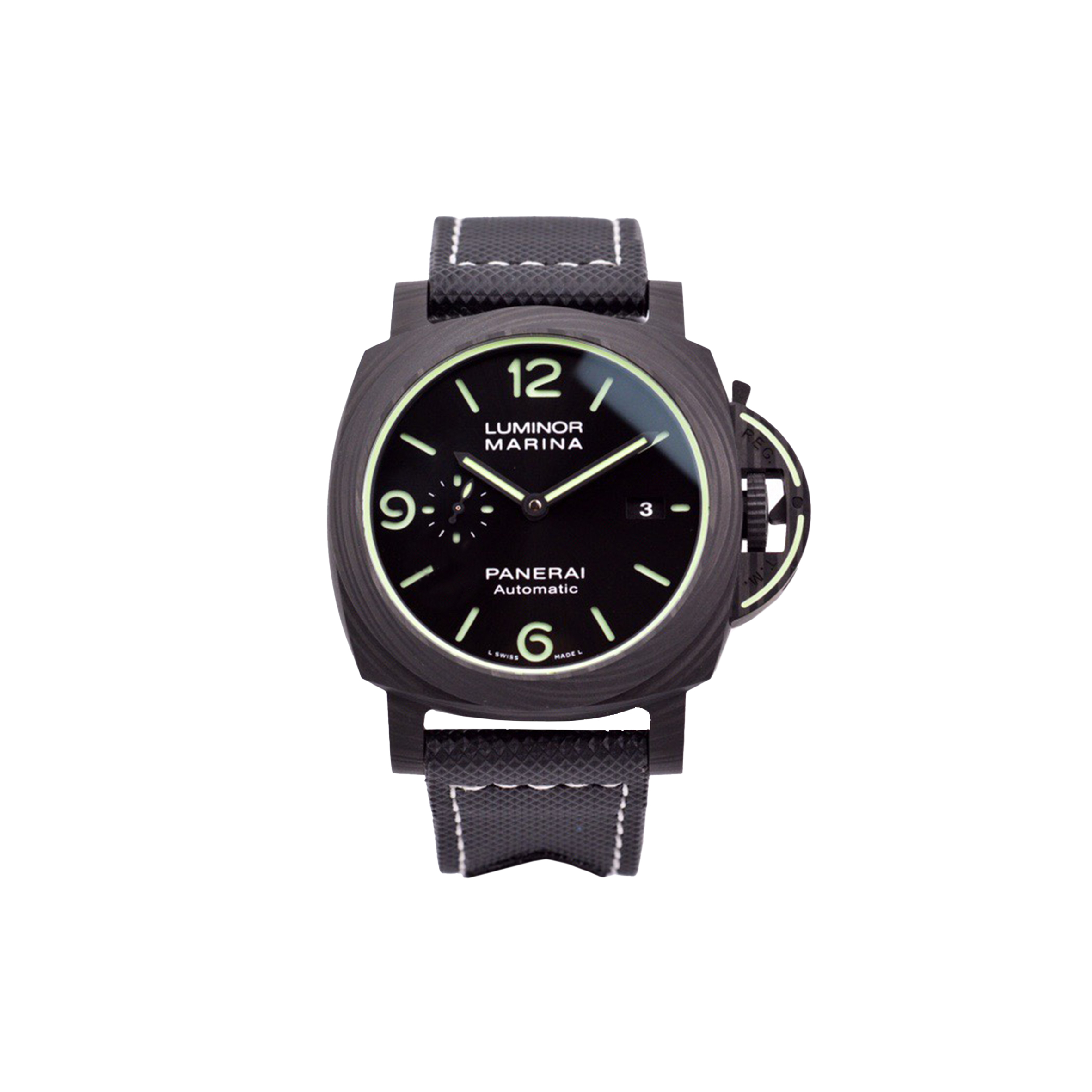 PANERAI LUMINOR 44 MARINA CARBOTECH P9010 MENS WATCH PAM01118