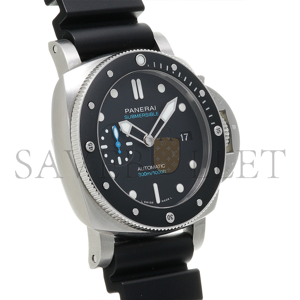 PANERAI SUBMERSIBLE AUTOMATIC BLACK DIAL 42 MM MEN'S WATCH PAM00683