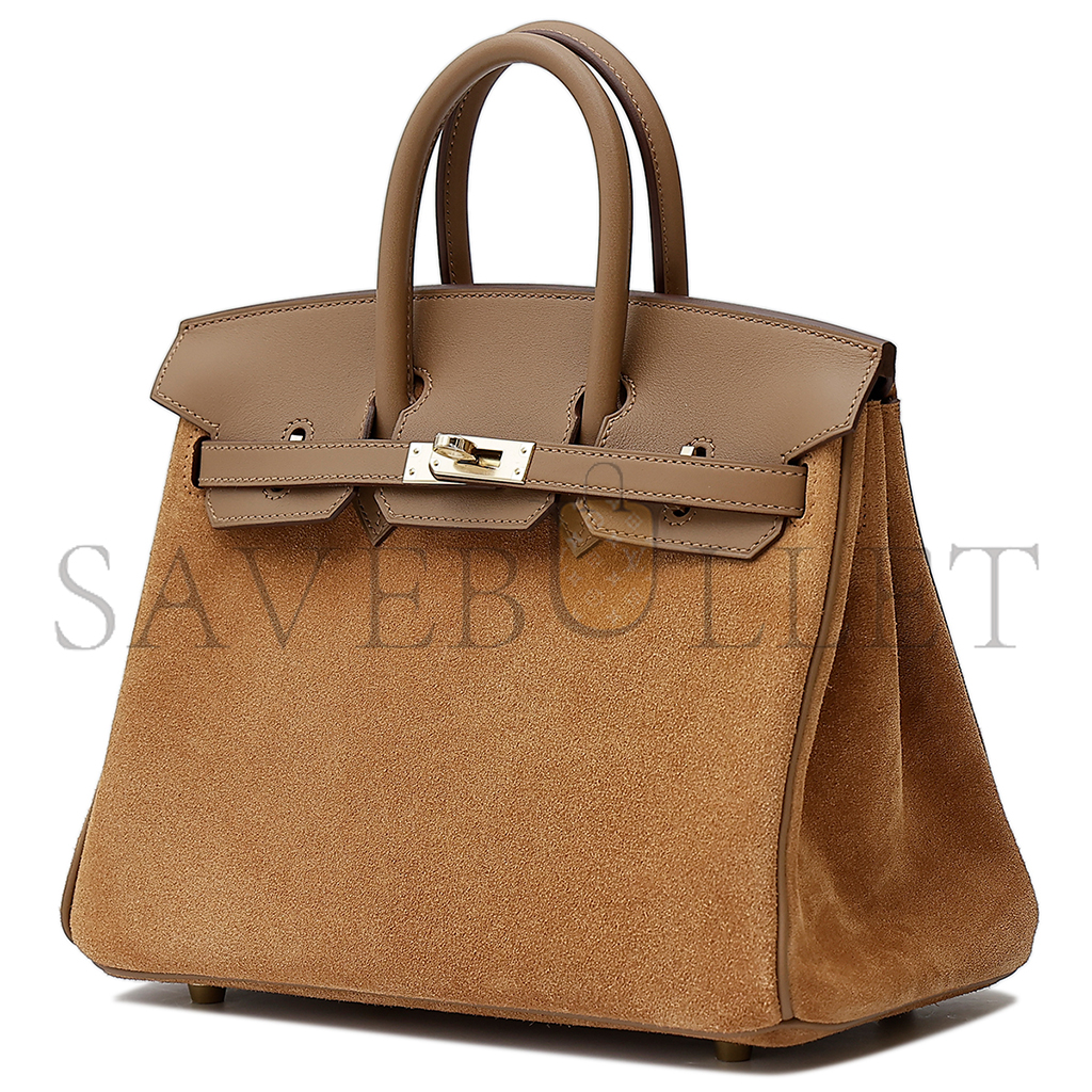 HERMES BIRKIN 25 3G ALEZAN CHESTNUT BAG 2376731 (25*20*13cm)