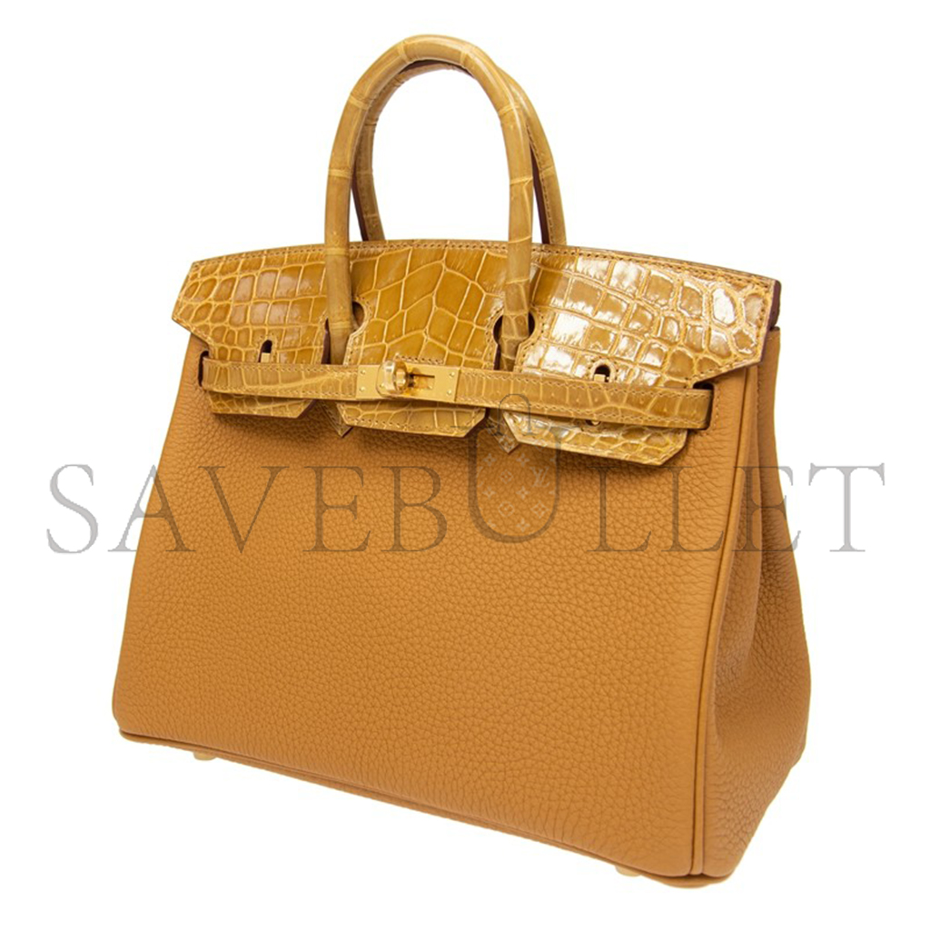 HERMES MASTER BIRKIN TOUCH 25 MILK TEA HANDBAG BK25TUAGTGGP (25*20*13cm)