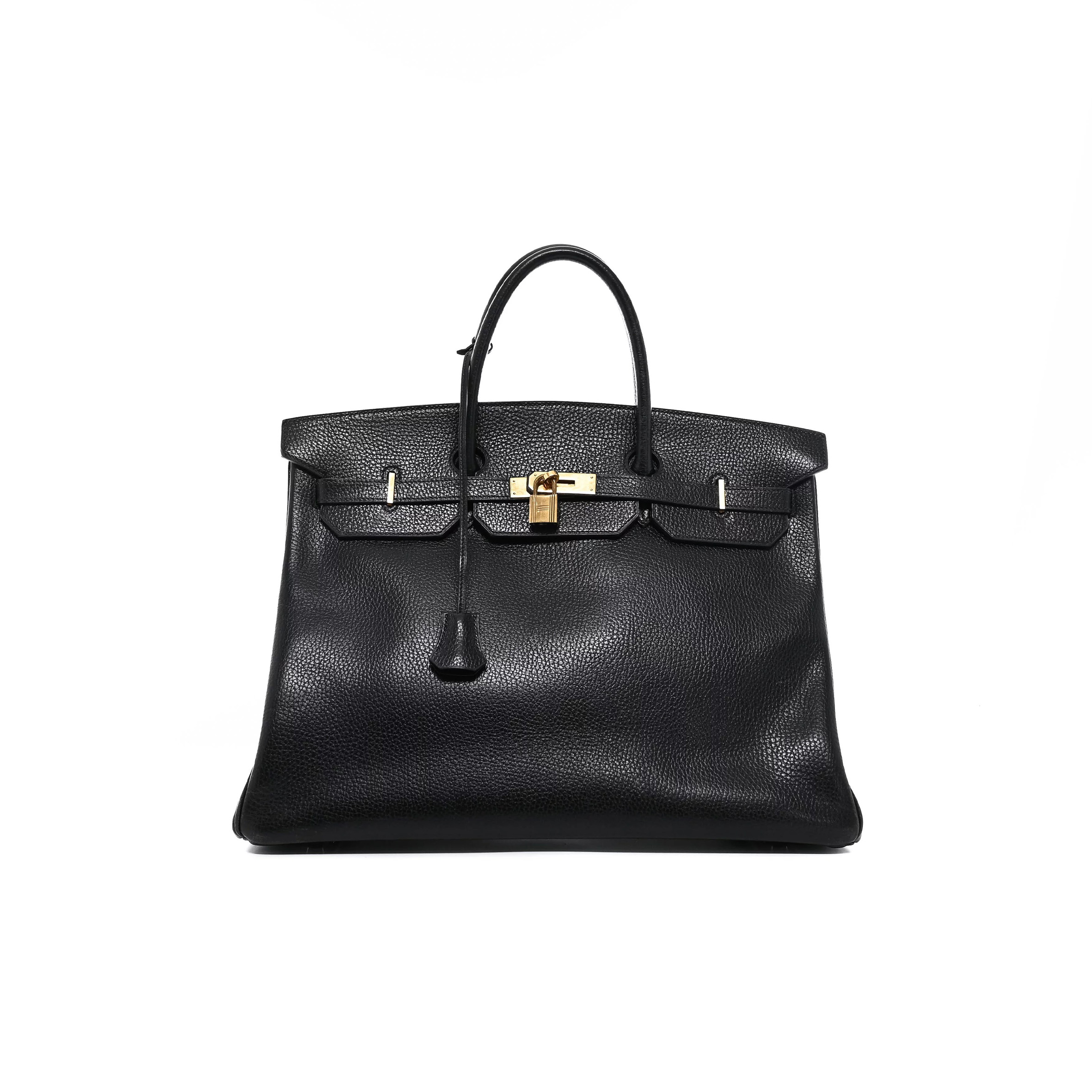 HERMÈS MASTER BIRKIN 40 TOGO LEATHER BLACK GOLD BUCKLE WS3148 (40*30*21cm)