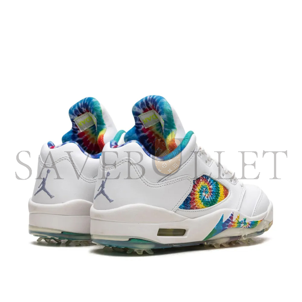 NIKE JORDAN 5 RETRO LOW GOLF TIE DYE CW4205-100