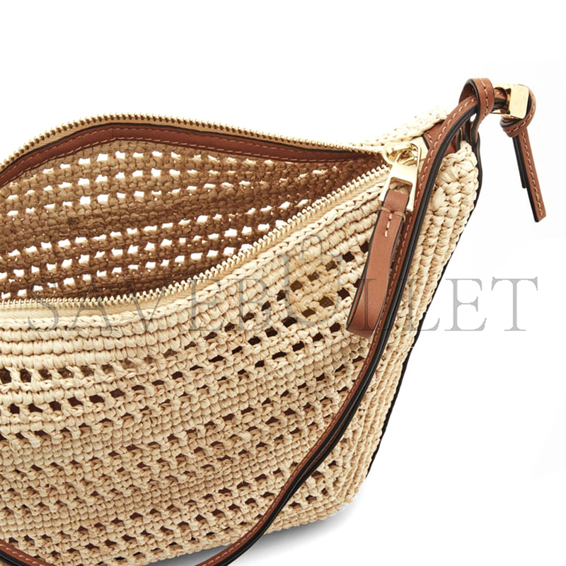 LOEWE MINI HAMMOCK HOBO IN RAFFIA AND CALFSKIN A538G13X09-658 (28*17*9.5cm) LOEWE MINI HAMMOCK HOBO IN RAFFIA AND CALFSKIN A538G13X09-658 (28*17*9.5cm)