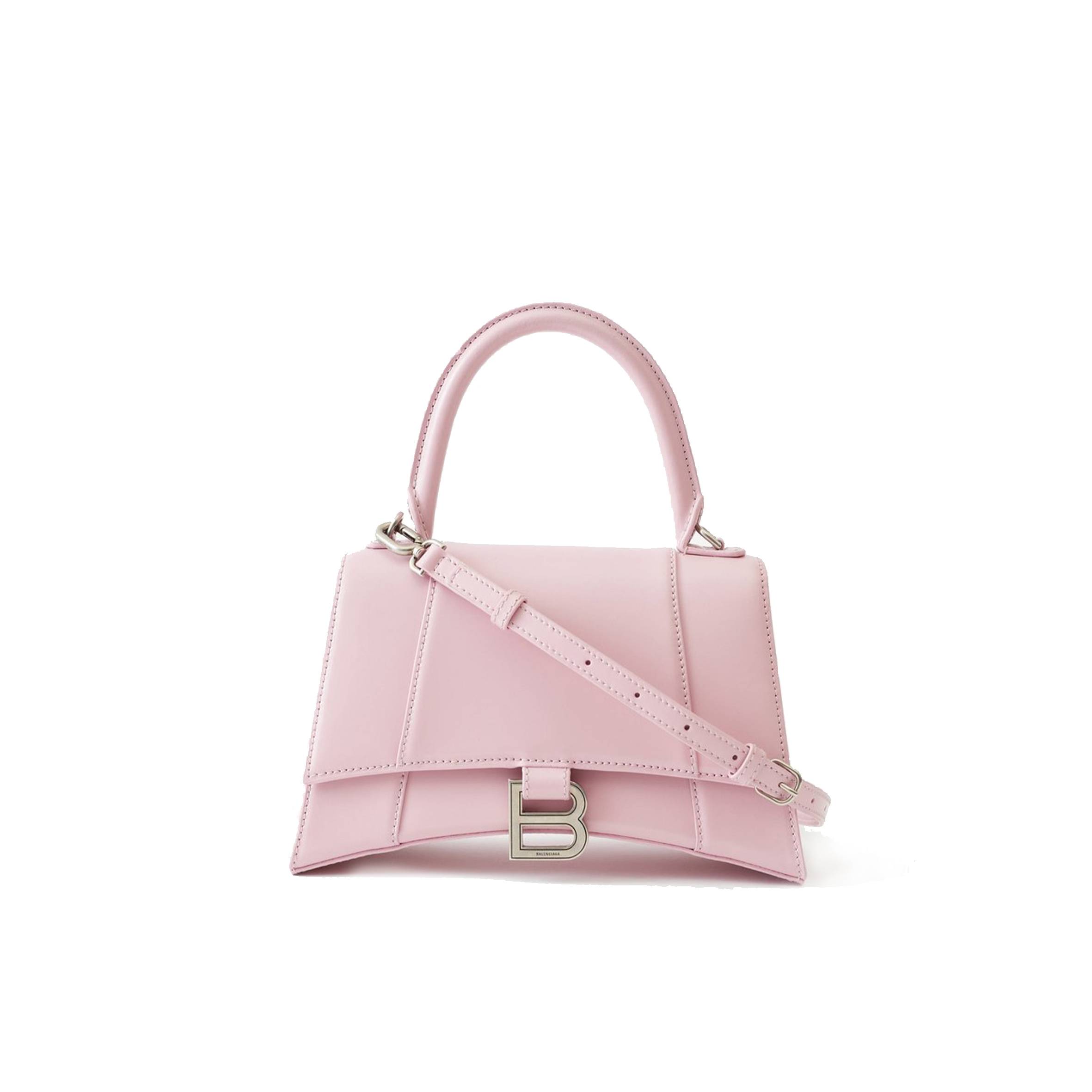 BALENCIAGA PINK HOURGLASS S LEATHER BAG MATCHESFASHION US (22.5*15*10cm)