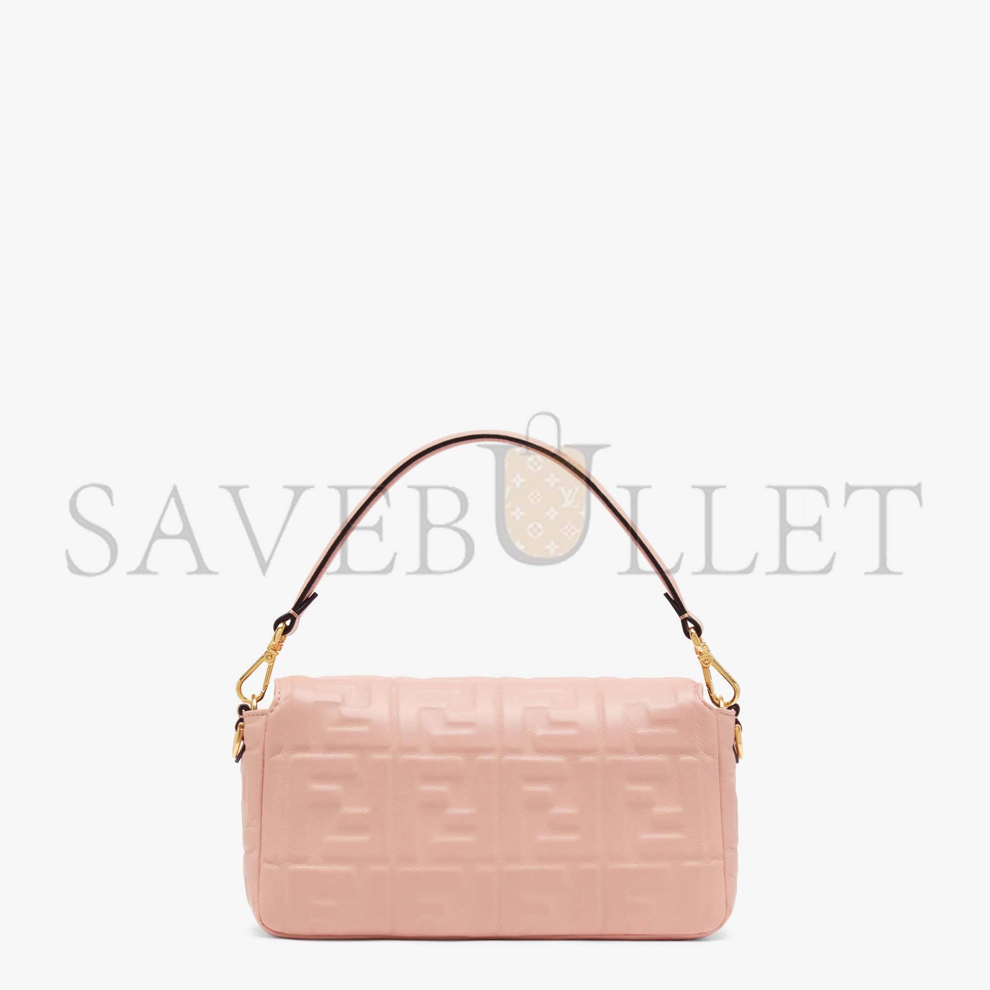 FENDI BAGUETTE - PINK NAPPA LEATHER BAG 8BR600A72VF19PQ (27*15*6cm)