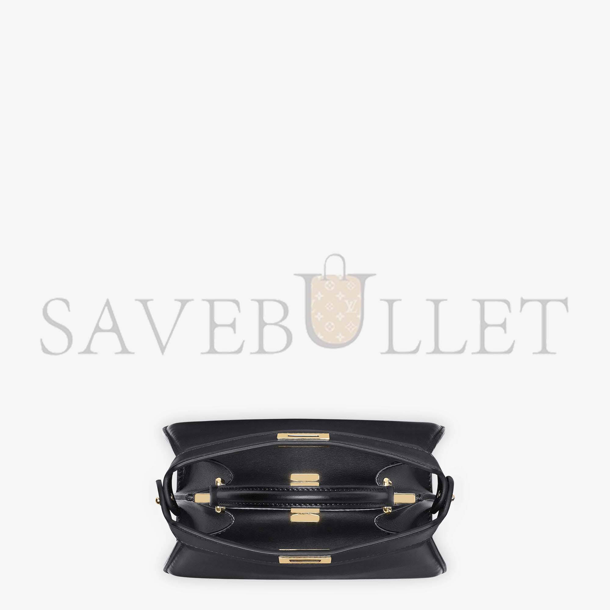 FENDI PEEKABOO ISEEU PETITE - BLACK PADDED NAPPA LEATHER BAG 8BN335ABVEF0KUR (20*15.5*11cm)