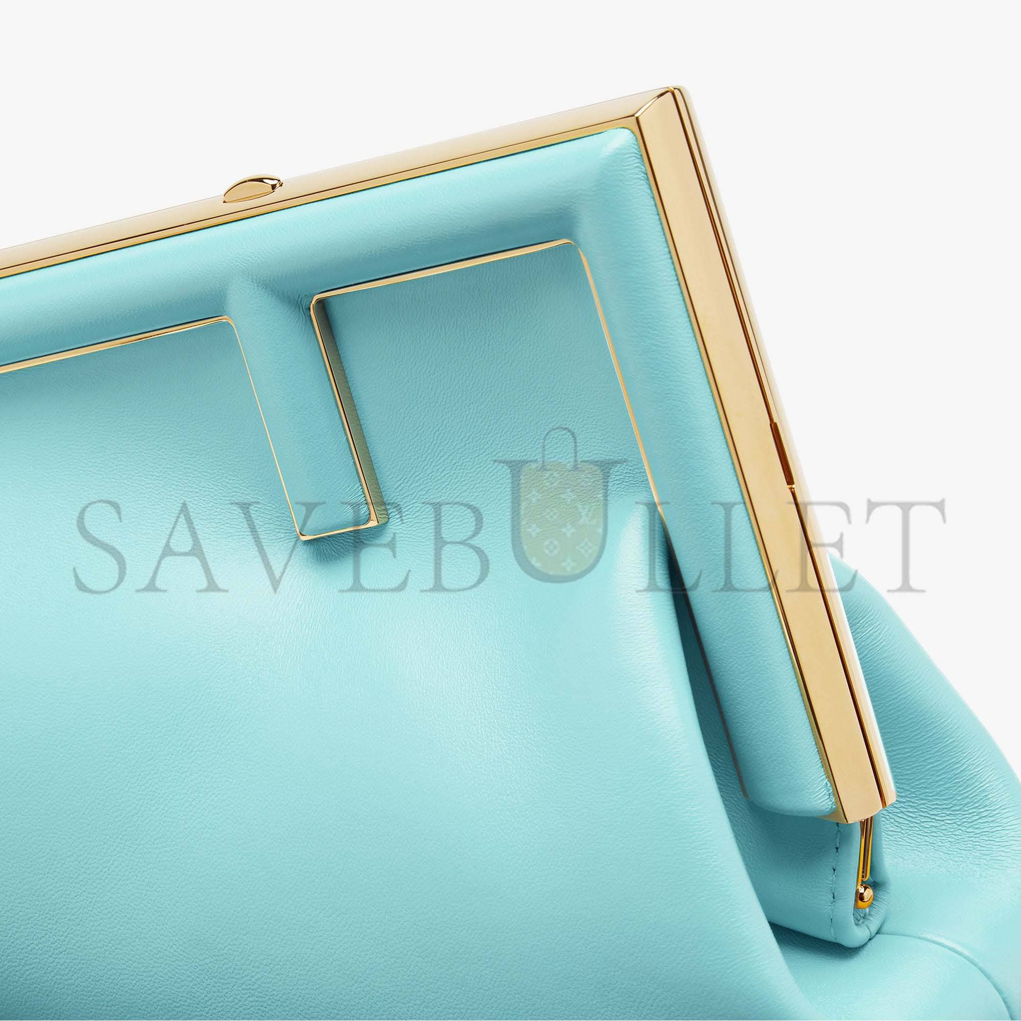 FENDI FIRST SMALL - TURQUOISE LEATHER BAG 8BP129ABVEF1JTX (26*18*9.5cm)