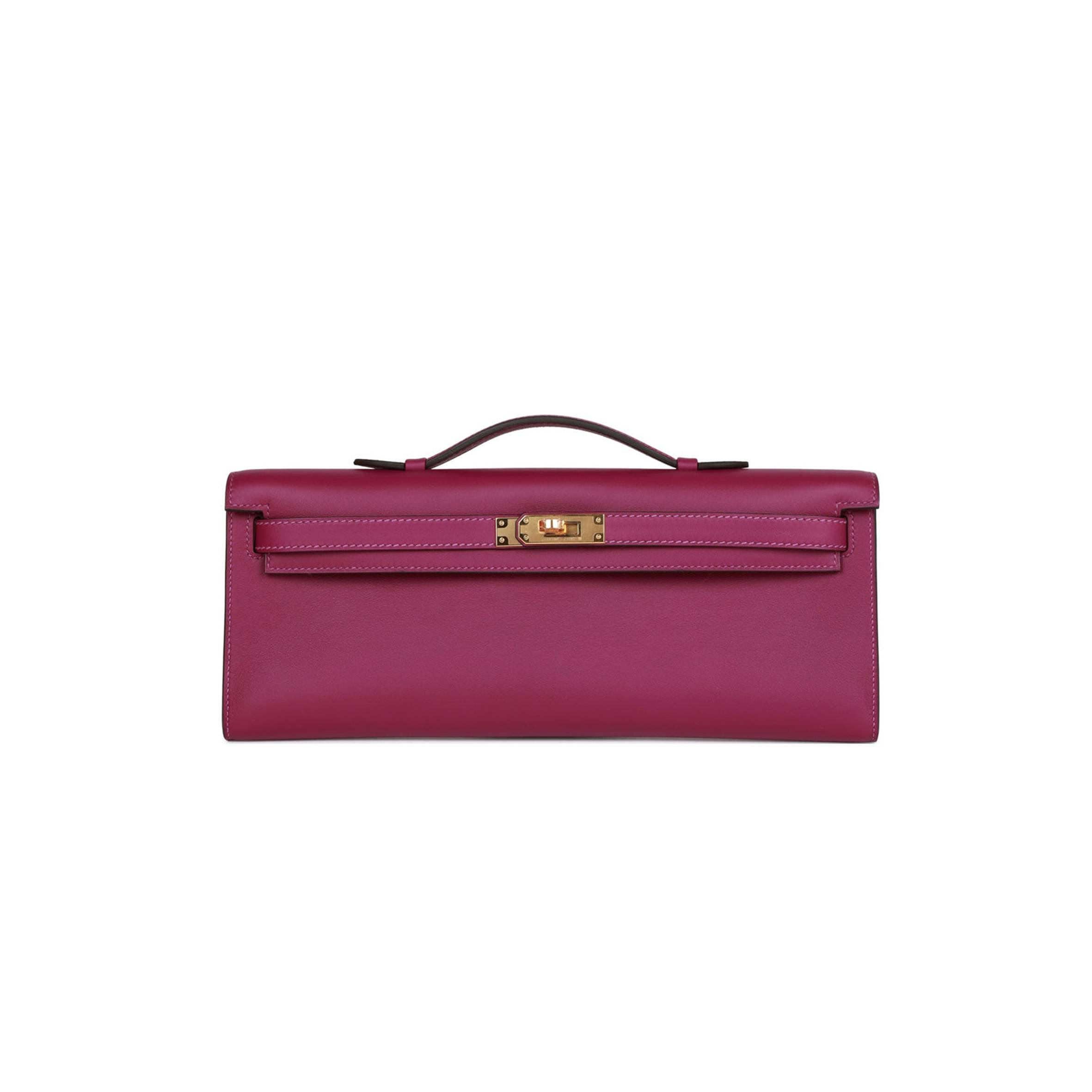 HERMES KELLY CUT ANEMONE SWIFT GOLD HARDWARE (31*12*3cm)