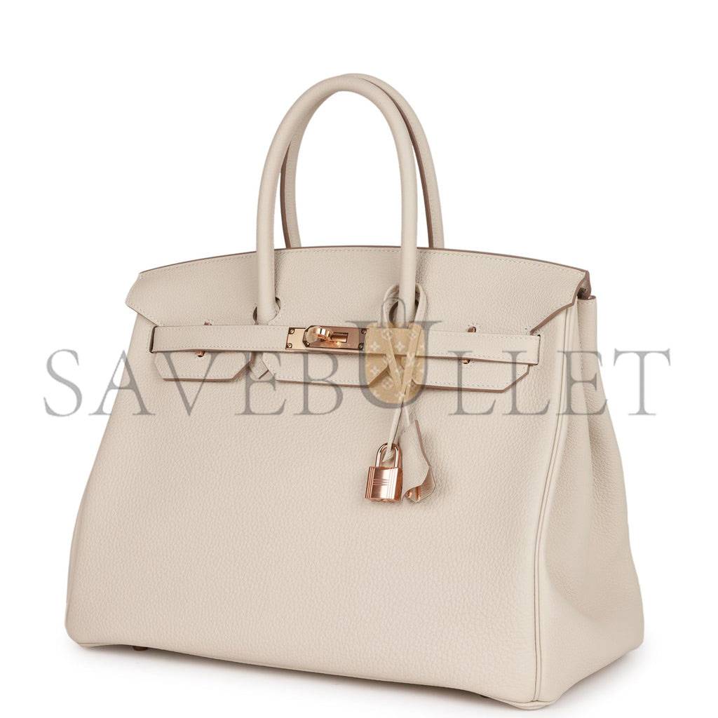 HERMES BIRKIN 35 CRAIE TOGO ROSE GOLD HARDWARE 39892639252574 (35cm)