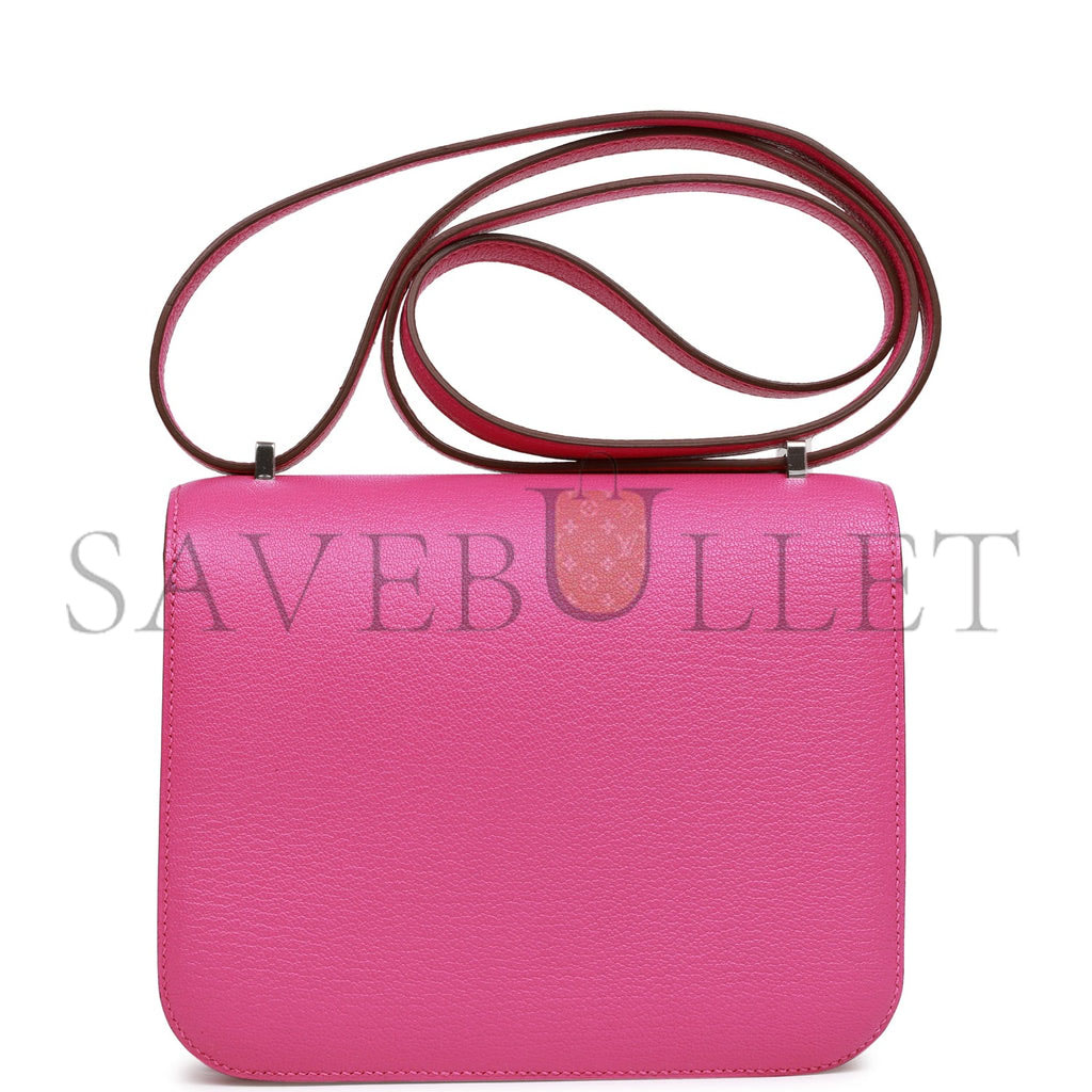 HERMES CONSTANCE 18 MAGNOLIA EVERCOLOR PALLADIUM HARDWARE (18cm)