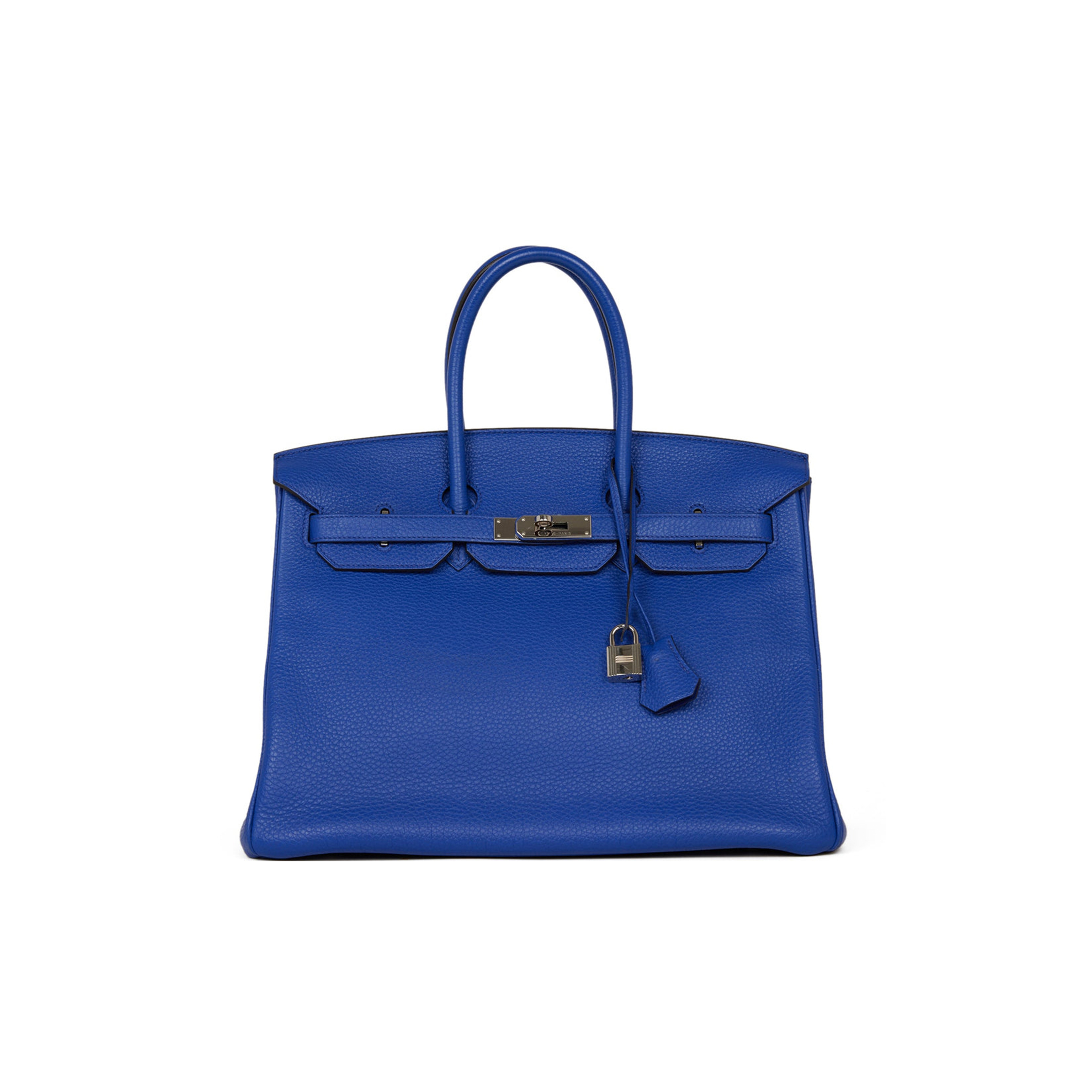 HERMES BIRKIN 35 BLEU ELECTRIC TOGO PALLADIUM HARDWARE (35cm)