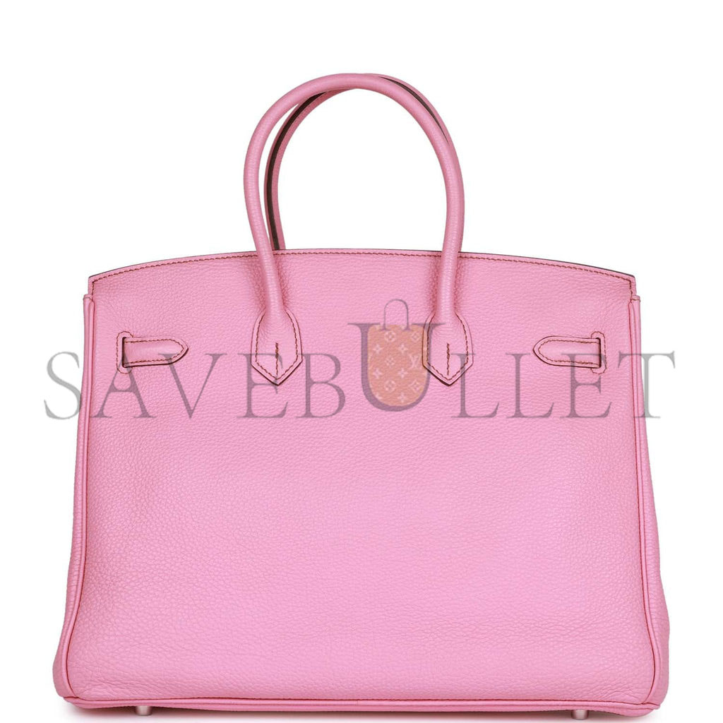 HERMES BIRKIN 35 BUBBLEGUM TOGO PALLADIUM HARDWARE (35cm)