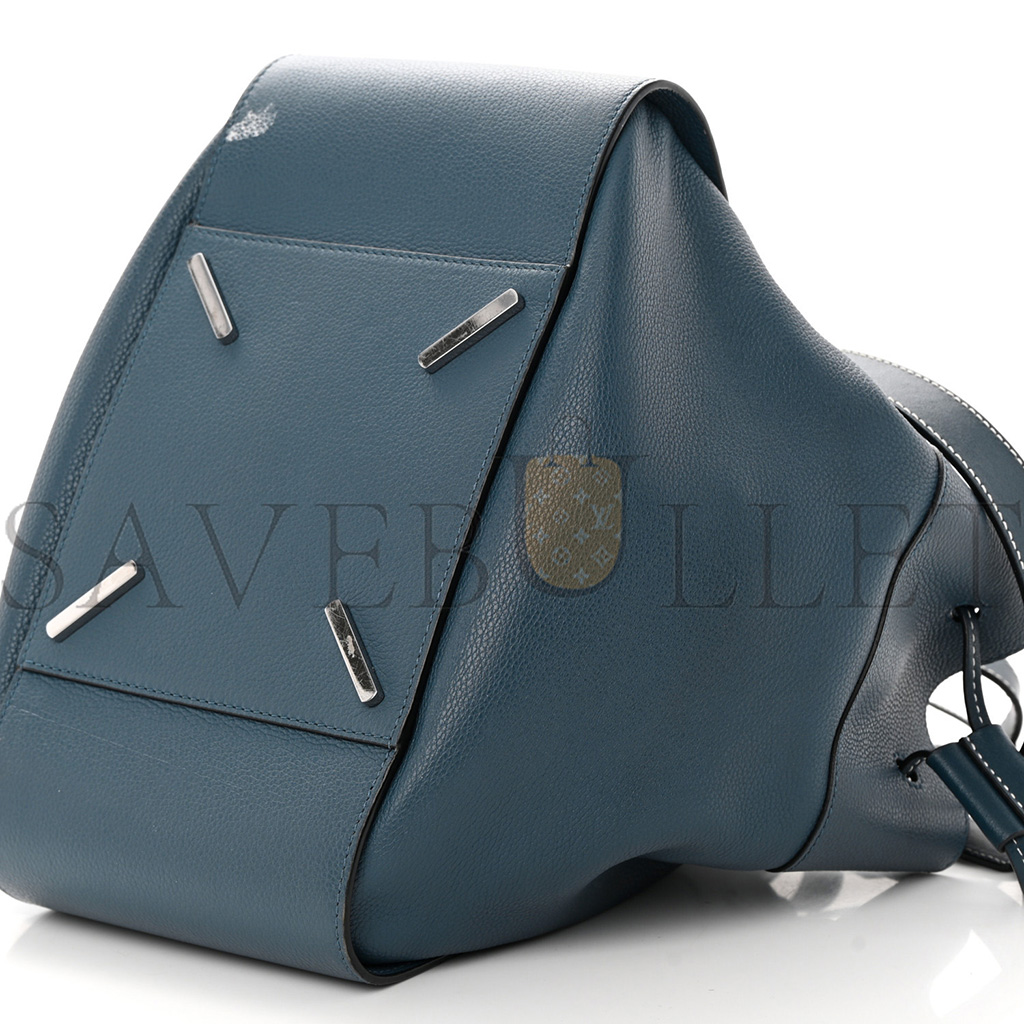 LOEWE CALFSKIN SMALL HAMMOCK SHOULDER BAG MARINE (30*23*13cm)