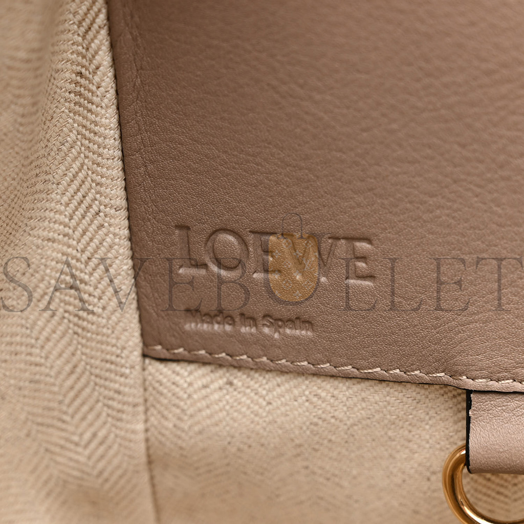 LOEWE CALFSKIN SMALL HAMMOCK SHOULDER BAG SAND (29*23*13cm)