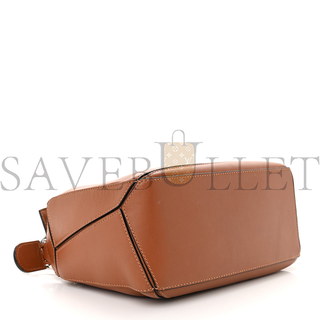 LOEWE CALFSKIN SMALL PUZZLE BAG TAN (24*16.5*10.5cm)