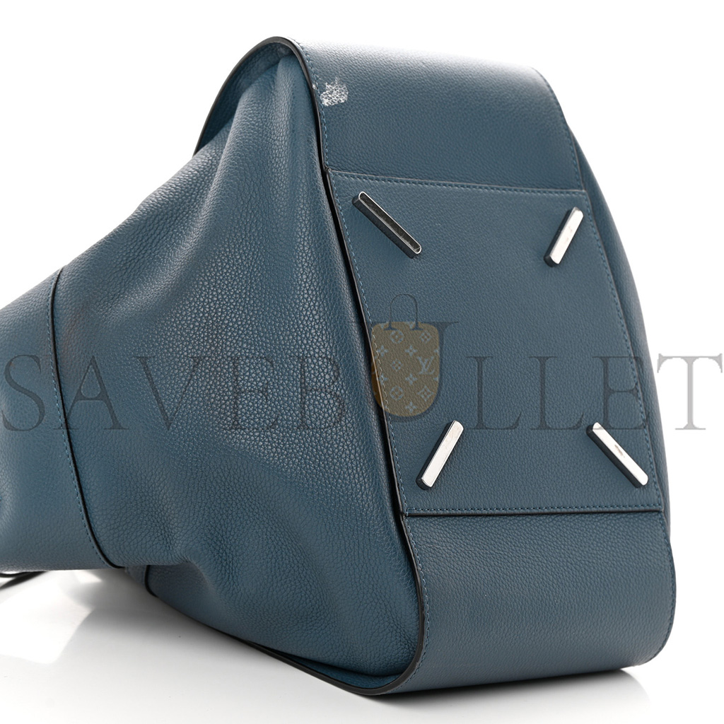 LOEWE CALFSKIN SMALL HAMMOCK SHOULDER BAG MARINE (30*23*13cm)