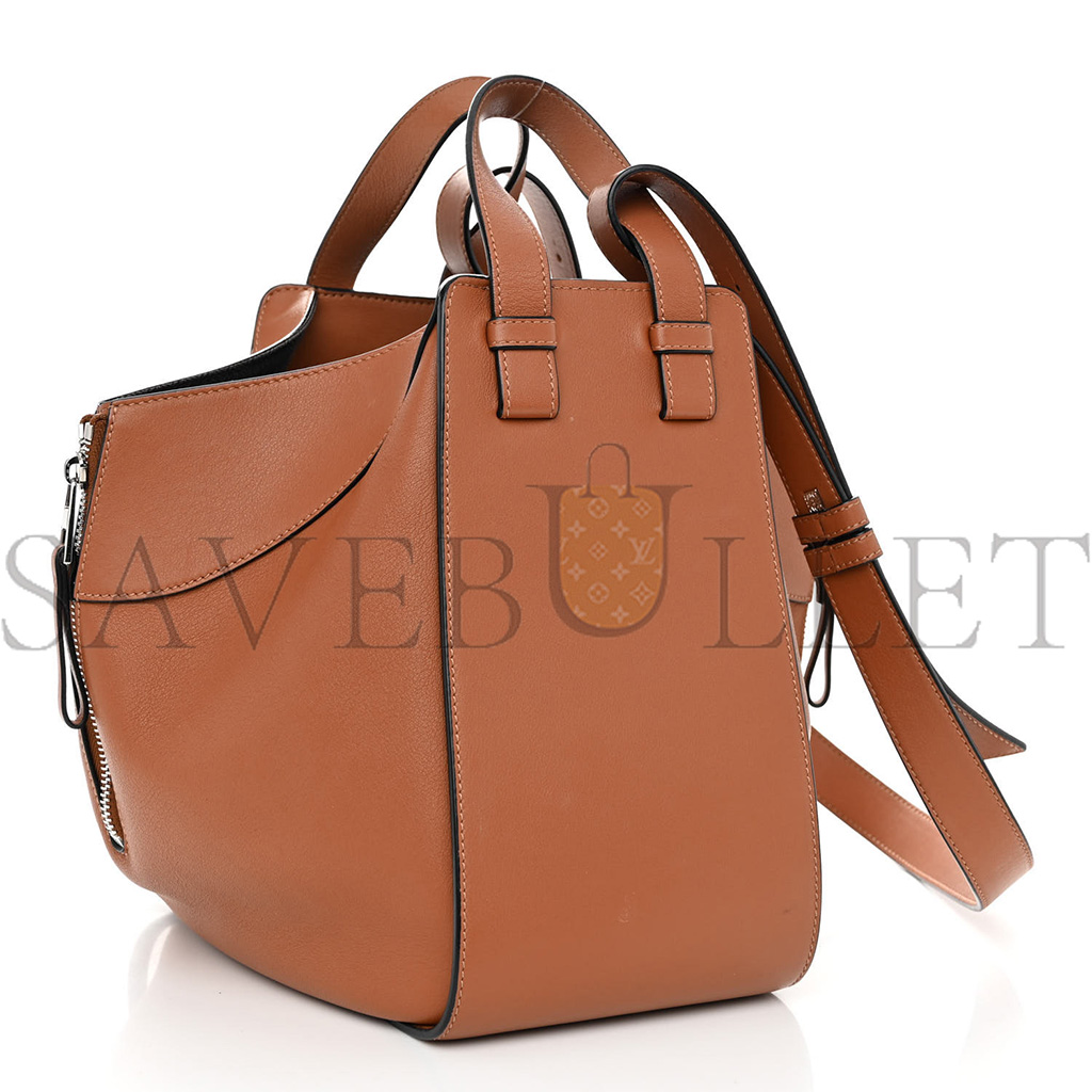 LOEWE CALFSKIN SMALL HAMMOCK SHOULDER BAG TAN (29*23*13cm)