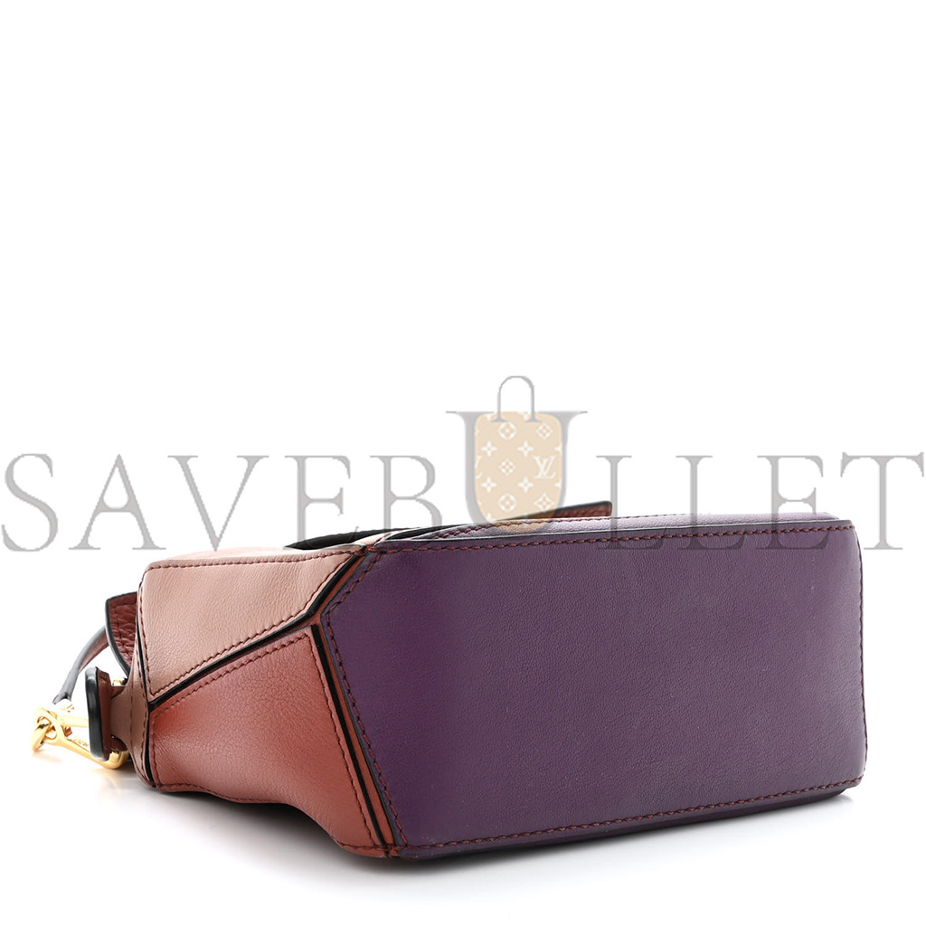 LOEWE CALFSKIN MINI PUZZLE BAG SPICE PUMPKIN (18*12.5*8cm)