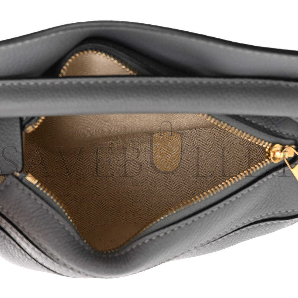 LOEWE CALFSKIN MINI PUZZLE BAG ASPHALT GREY (18*12.5*8cm)