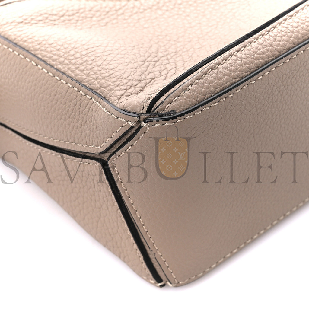 LOEWE CALFSKIN MINI PUZZLE BAG SAND MINK (18*12.5*8cm)