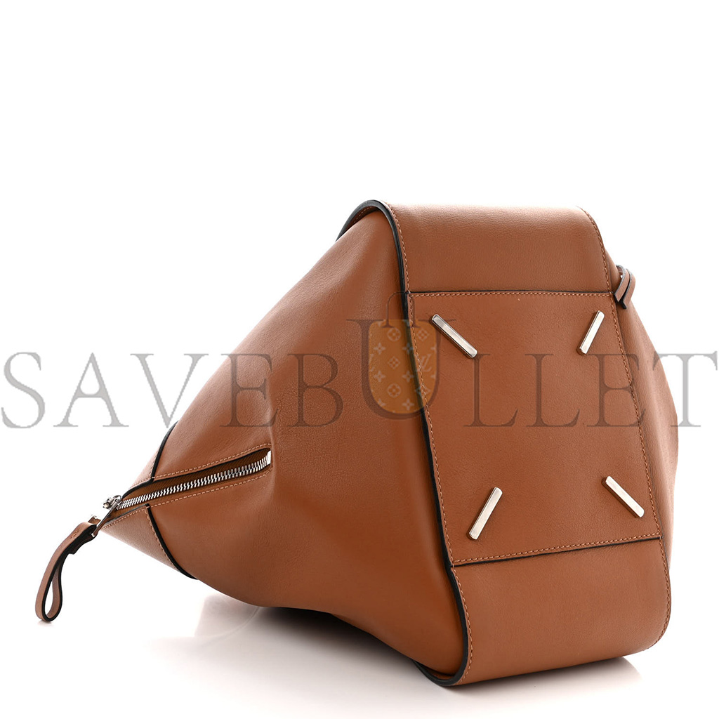 LOEWE CALFSKIN SMALL HAMMOCK SHOULDER BAG TAN (28*24*13cm)