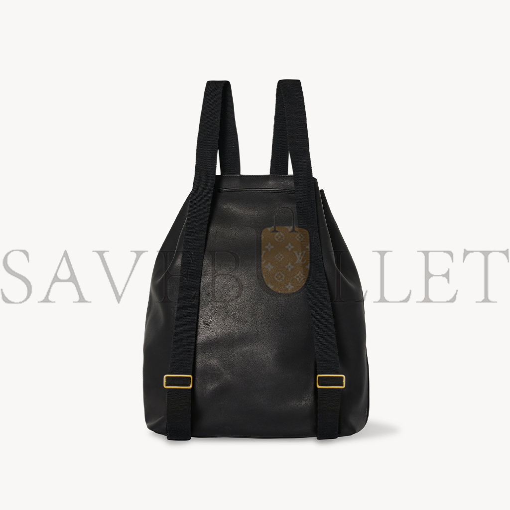 THE ROW BACKPACK 11 IN LEATHER DOUBLE BLACK W1211L72DBLKG (36*30*17cm)