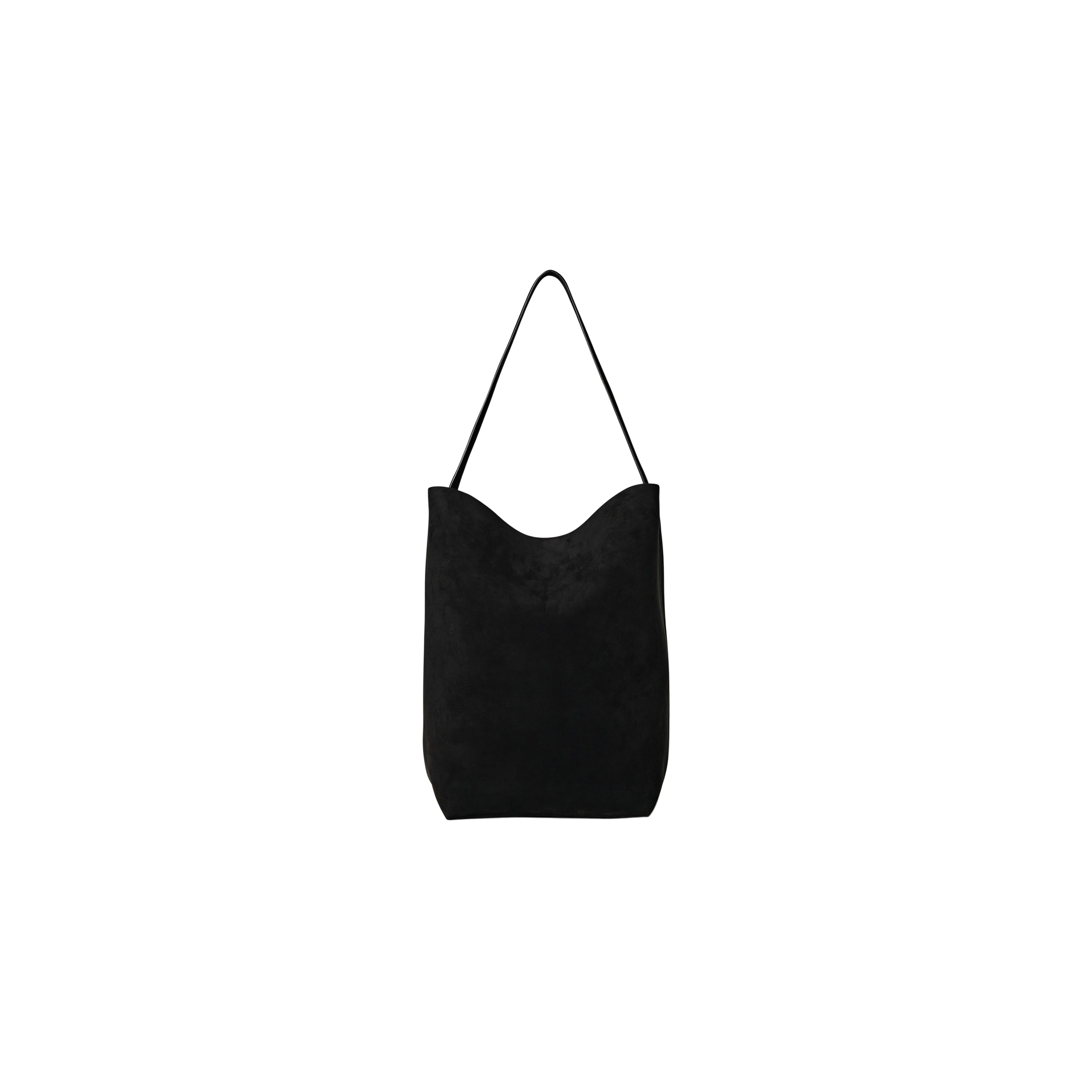 THE ROW LARGE NS PARK TOTE BAG IN NUBUCK BLACK W1273L87BLK (38*43*20cm)