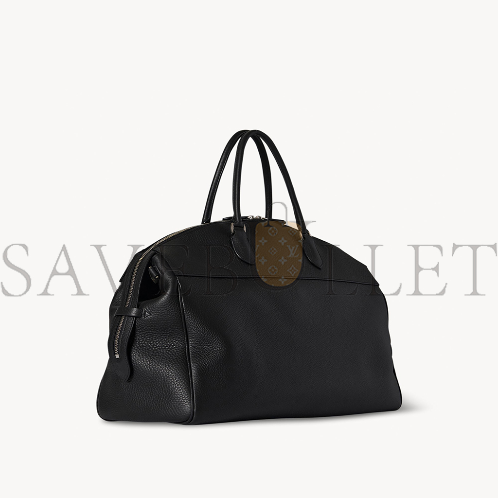 THE ROW GEORGE DUFFLE IN LEATHER BLACK W1630L129BAS (43*18*30cm)