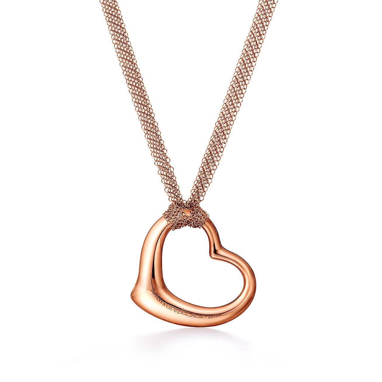 TIFFANY  ELSA PERETTI® OPEN HEART MESH PENDANT