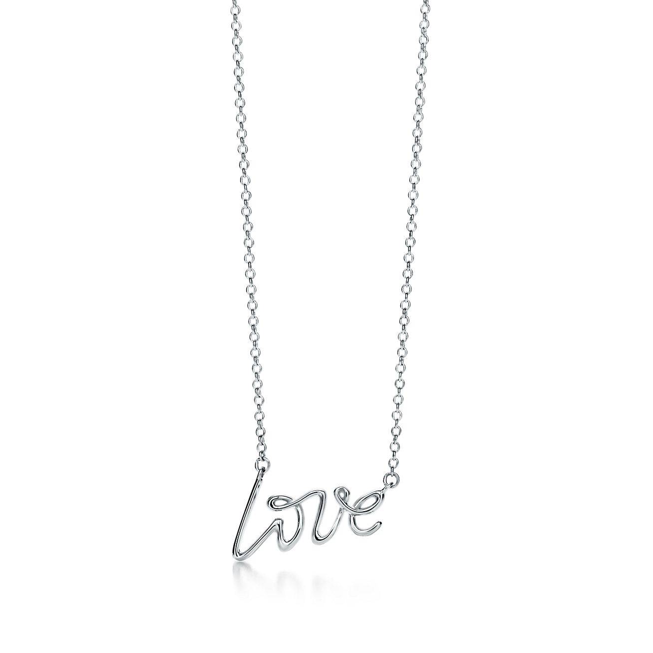 TIFFANY  PALOMAS GRAFFITI LOVE PENDANT