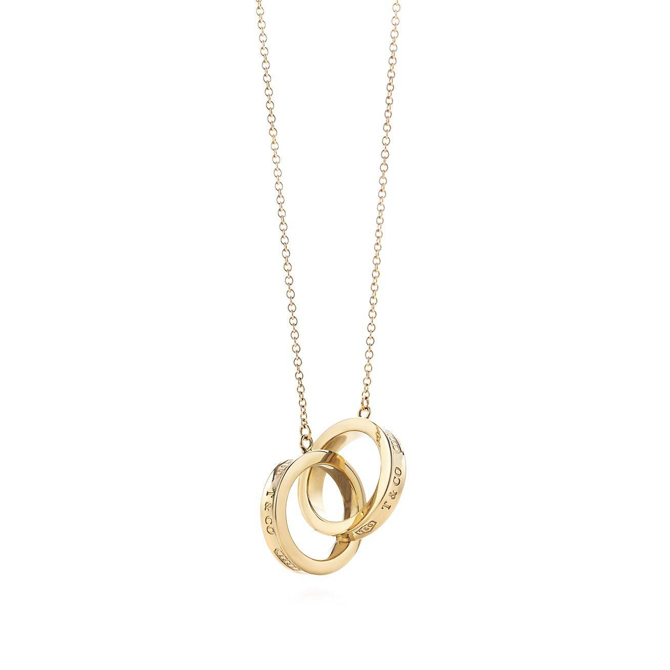 TIFFANY 1837® INTERLOCKING CIRCLES PENDANT IN YELLOW GOLD, SMALL