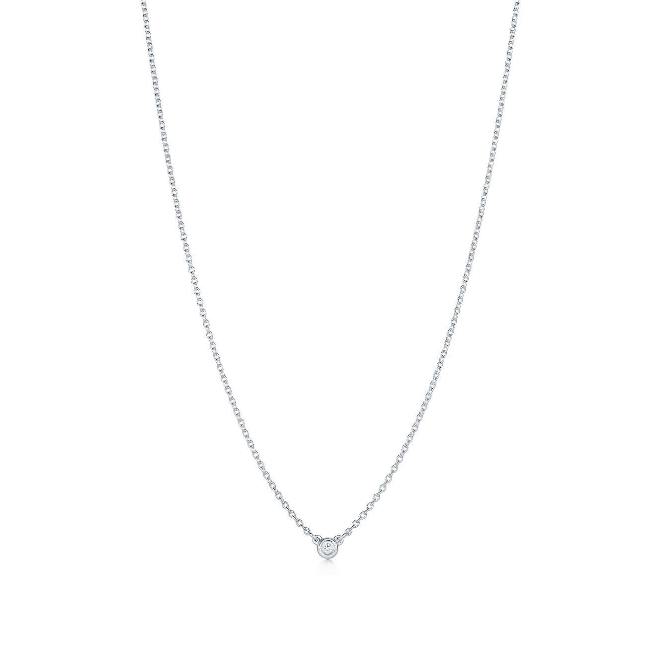 TIFFANY  ELSA PERETTI® DIAMONDS BY THE YARD® SINGLE DIAMOND PENDANT IN SILVER