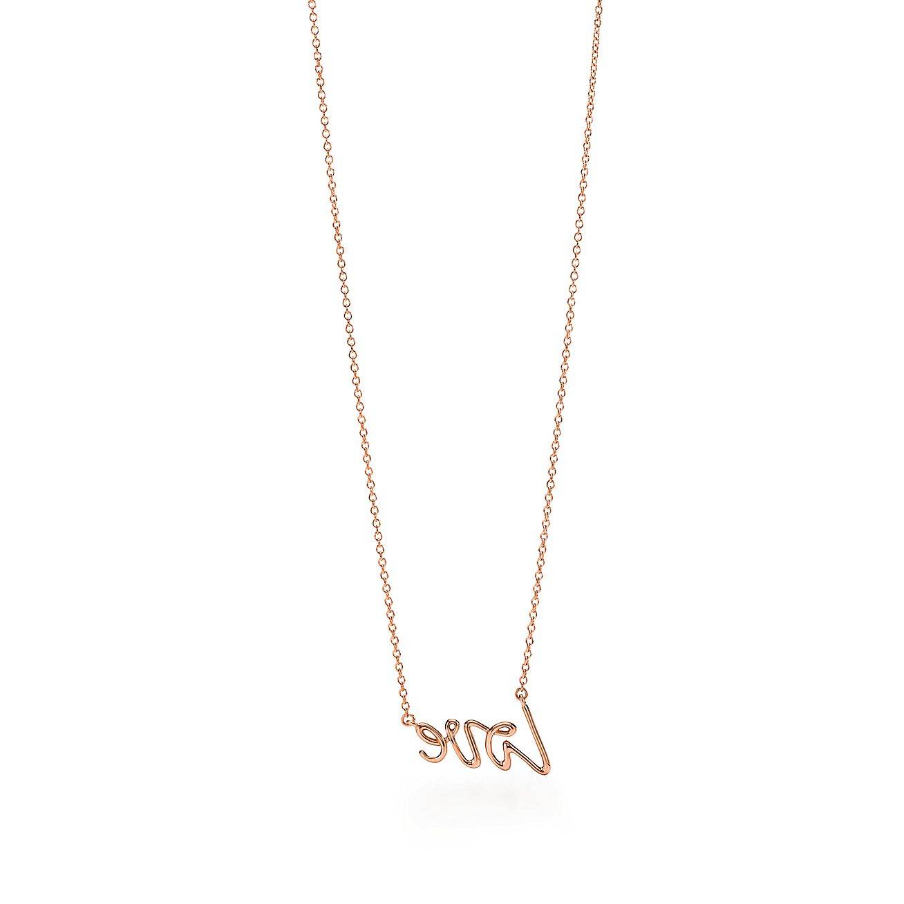 TIFFANY  PALOMAS GRAFFITI LOVE PENDANT