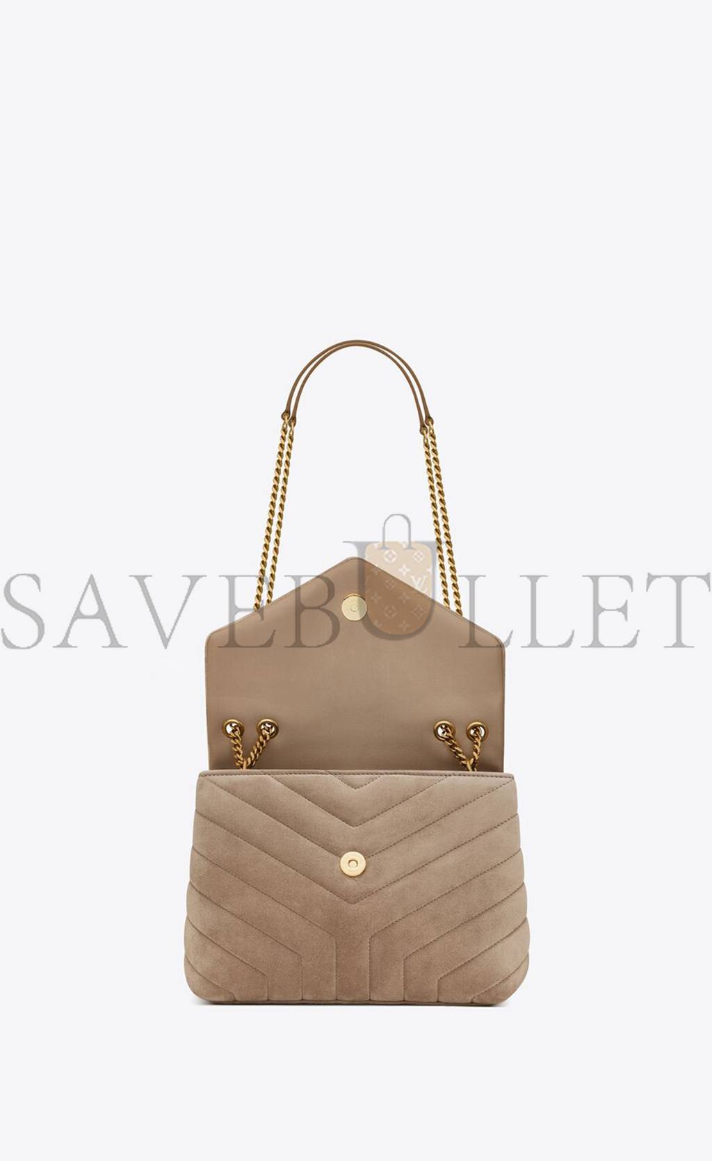 YSL LOULOU SMALL CHAIN BAG IN QUILTED &QUOT;Y&QUOT; SUEDE 4946991U8612346 (25*17*9cm)