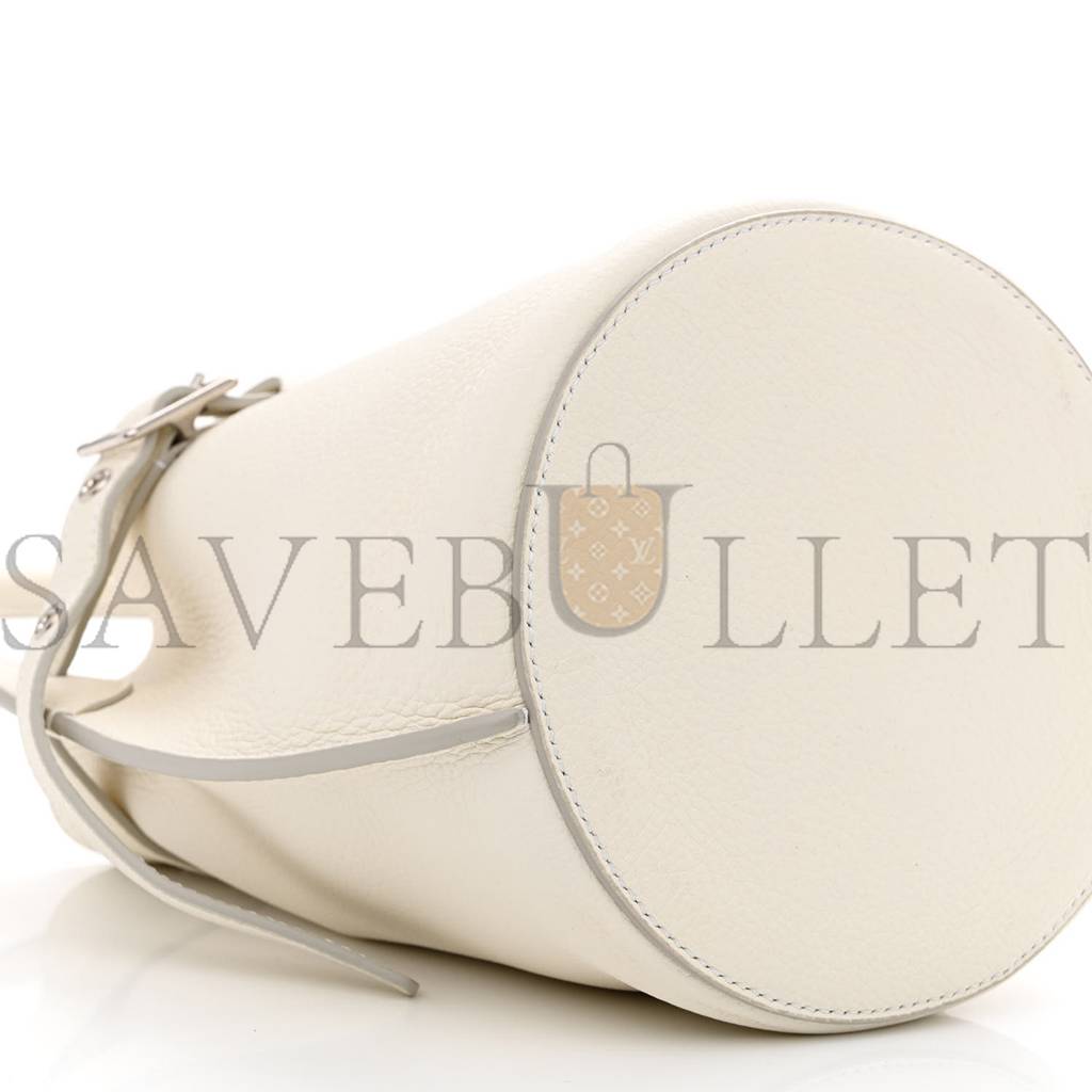 CELINE SUPPLE GRAINED CALFSKIN NANO BIG BAG BUCKET WHITE (20*15*15cm)