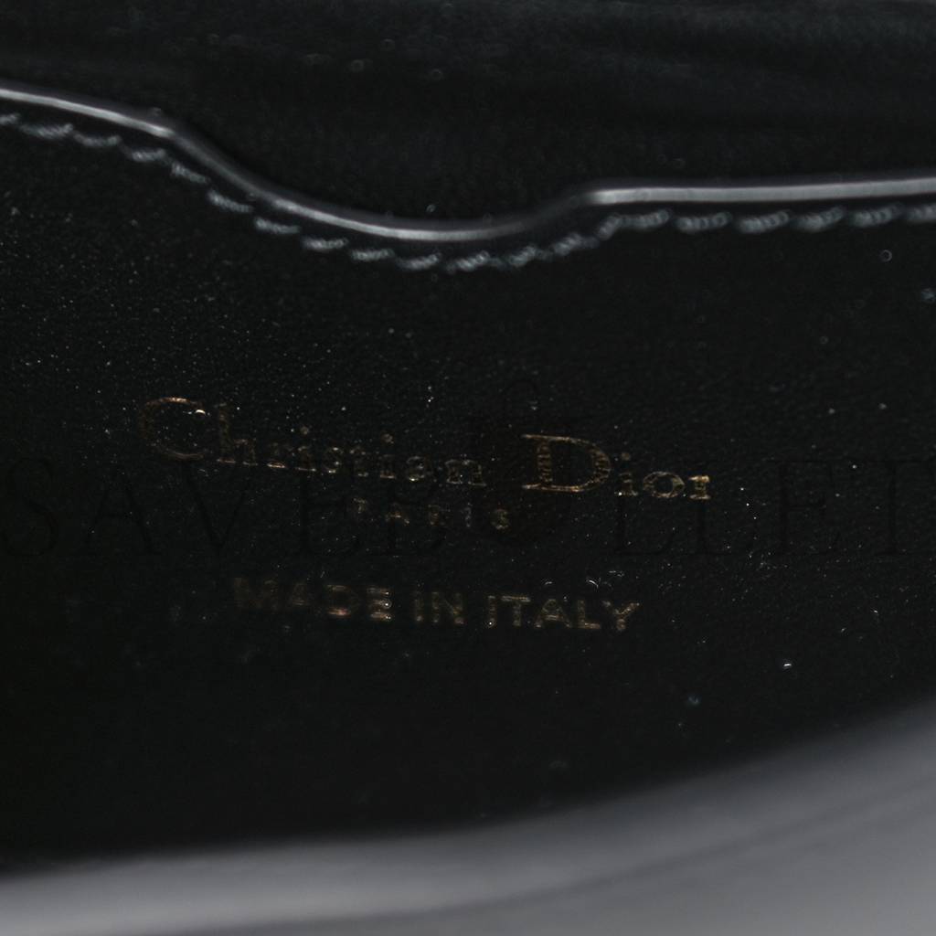 DIOR SMOOTH CALFSKIN MICRO 30 MONTAIGNE FLAP BAG BLACK (15*11*4.4cm)